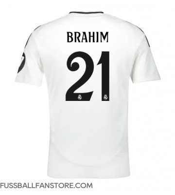 Real Madrid Brahim Diaz #21 Replik Heimtrikot 2024-25 Kurzarm